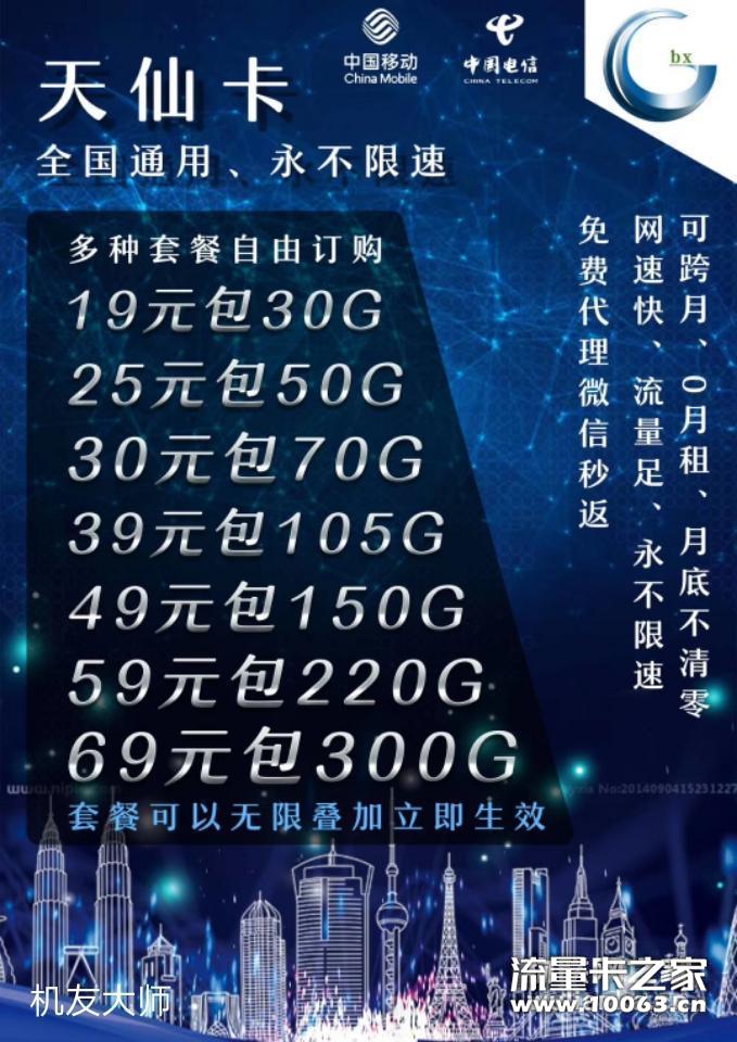 八仙流量卡诚招代理自带6个客服处理售