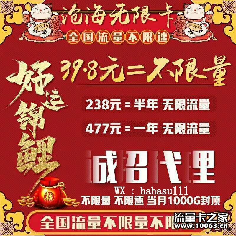172直签卡板1000G大流量独家出货