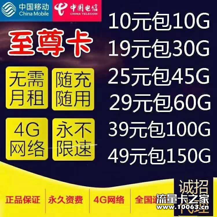 电信至尊卡，三切不锁卡，返利：45