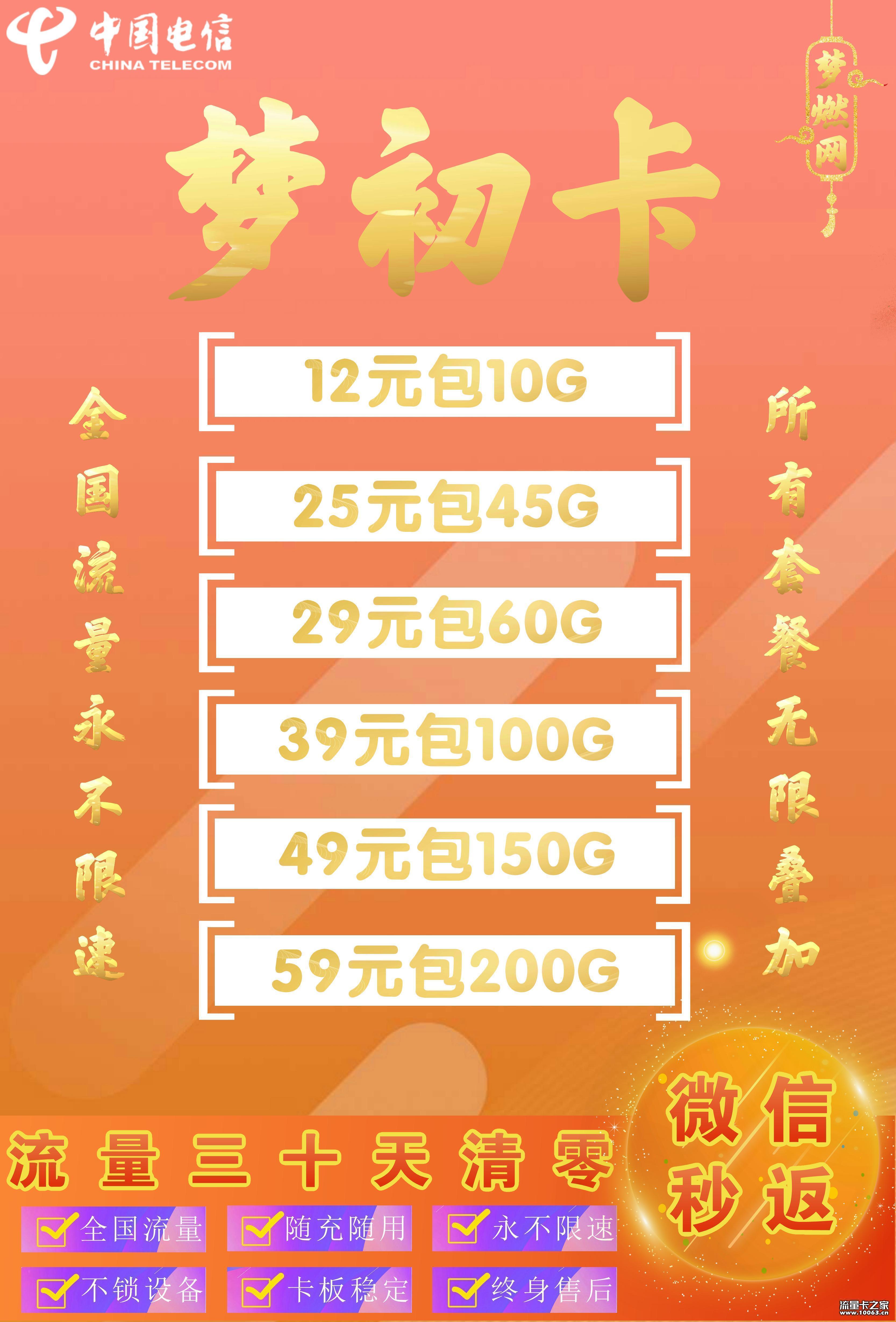 电信卡板0.5返利47%可跨月 动态ip