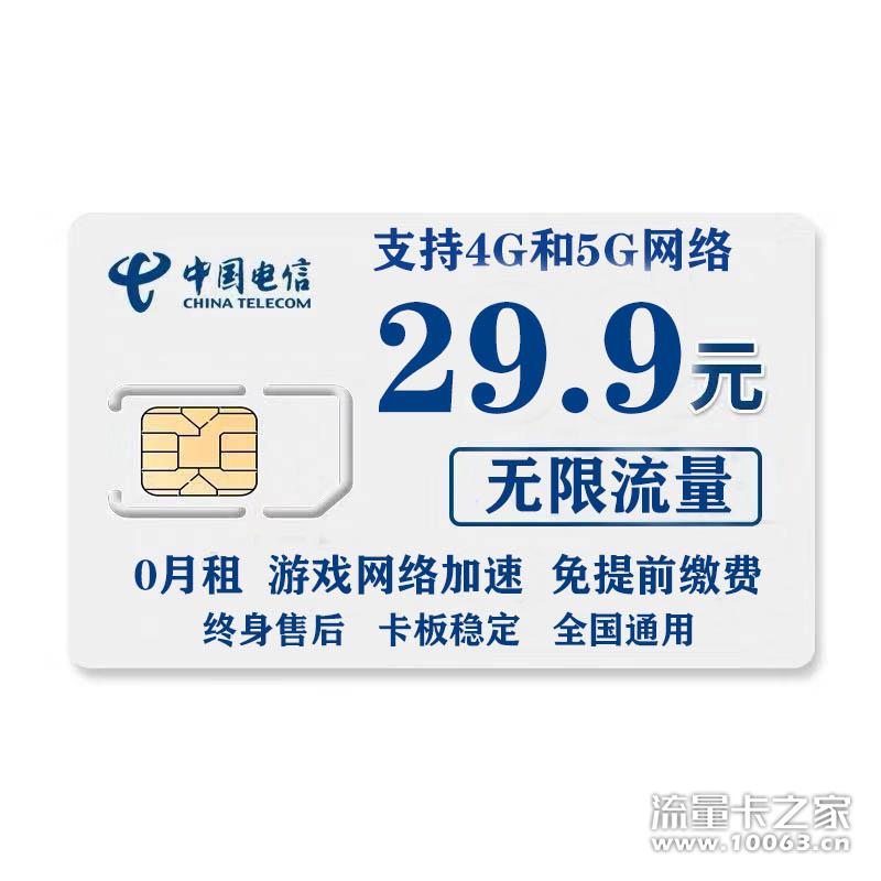 电信上网卡支持4G和5G网络，超高佣金