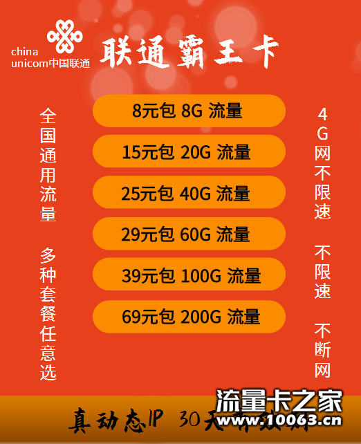 没有维护不断网 联通霸王卡畅玩卡 高返